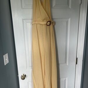 Yellow Linen Jumpsuit